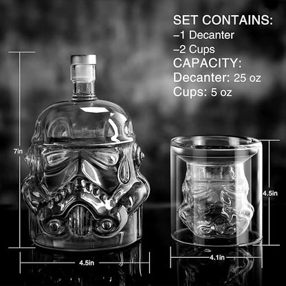 Trooper's Toast™ Decanter & Glass Set